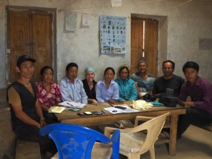 Treffen mit dem Kindergarten Komitee in Rapcha